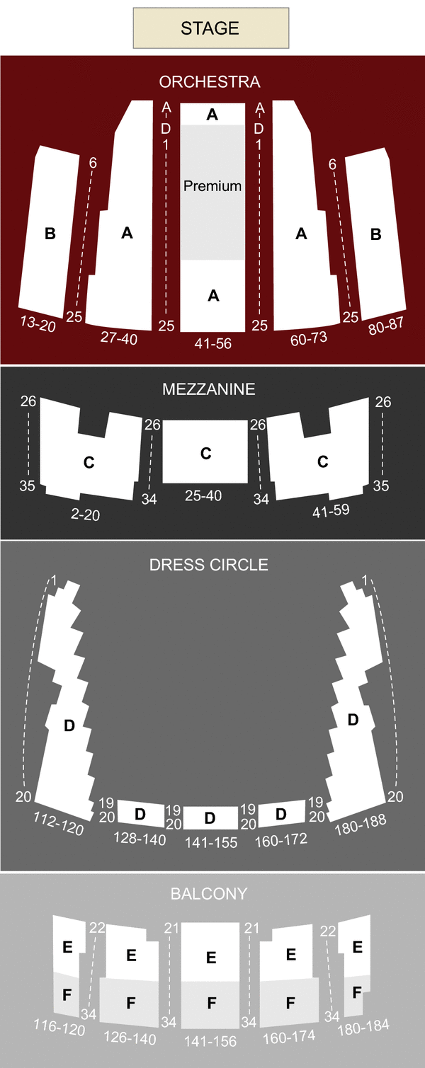 Queen Elizabeth Theatre Vancouver, BC seating chart and